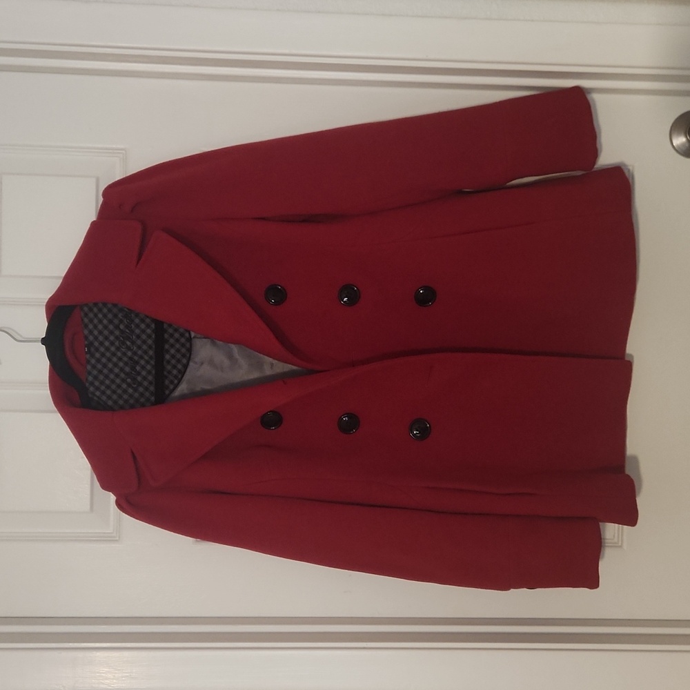 Red Steve Madden Peacoat